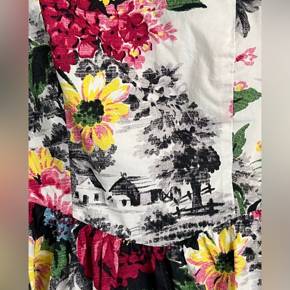 Anthropologie Cottagecore Dress (Unique Farmhouse Pattern) (NWOT) - Picture 9 of 13
